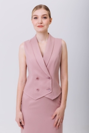 Жилет розовый