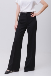 Брюки клеш в черном цвете