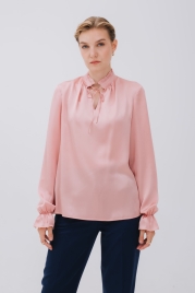 Блузка розовая