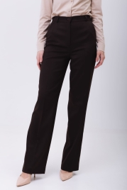 Брюки коричневые прямого кроя 