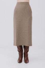 Юбка длинная в коричневом цвете