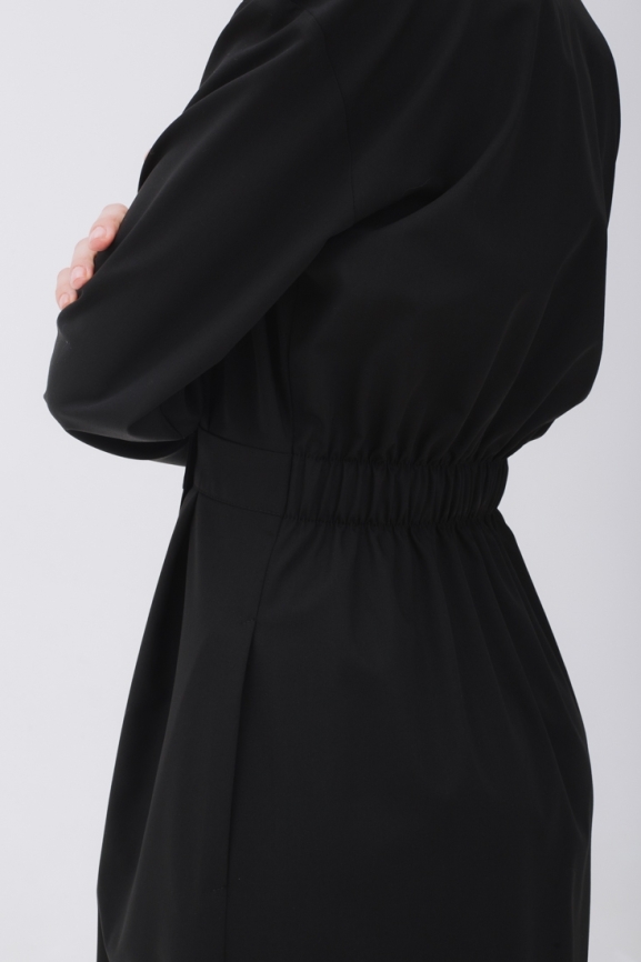 Черное платье-рубашка фото 2