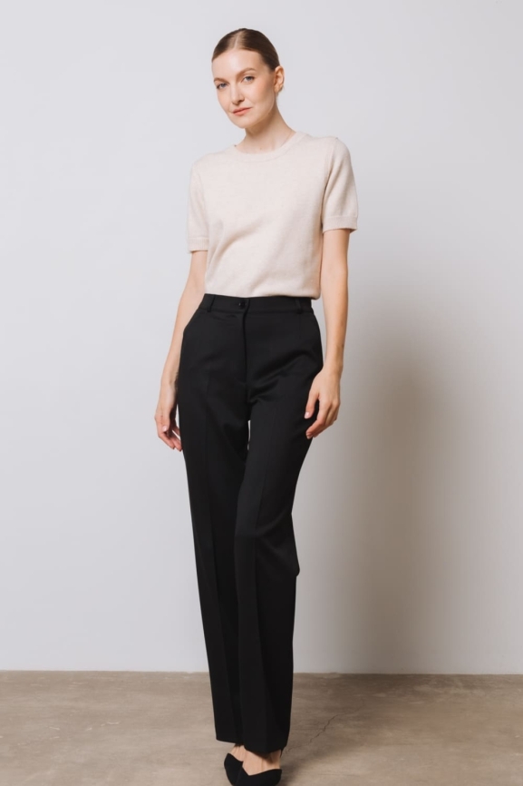 Брюки прямого кроя фото 5