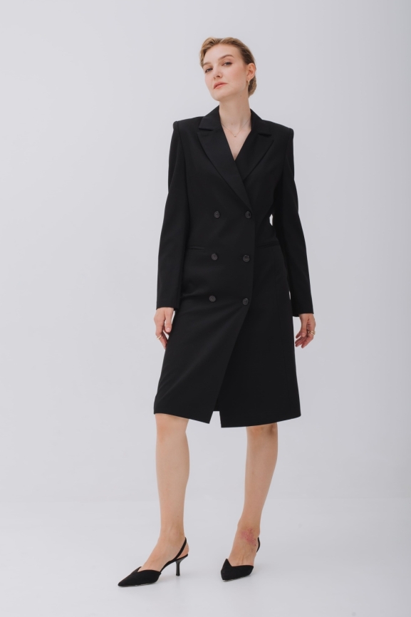 Платье-жакет в черном цвете фото 2