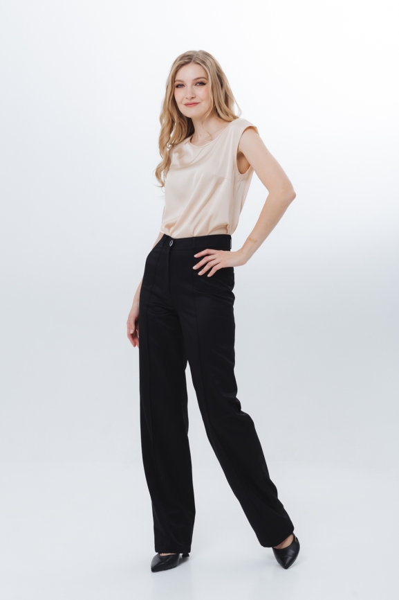 Брюки черные фото 10