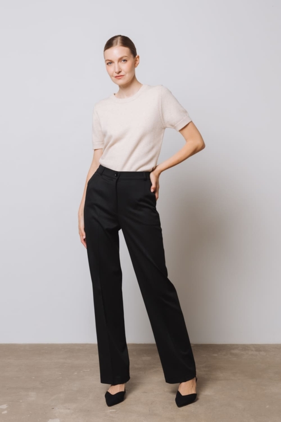 Брюки прямого кроя фото 2