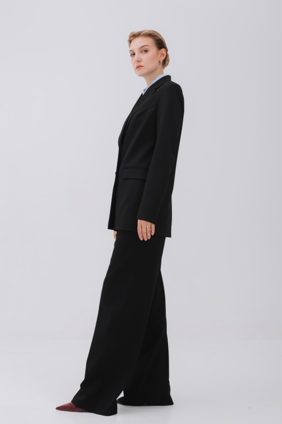 Жакет черный oversize фото 4