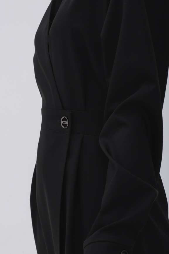 Черное платье-рубашка фото 4