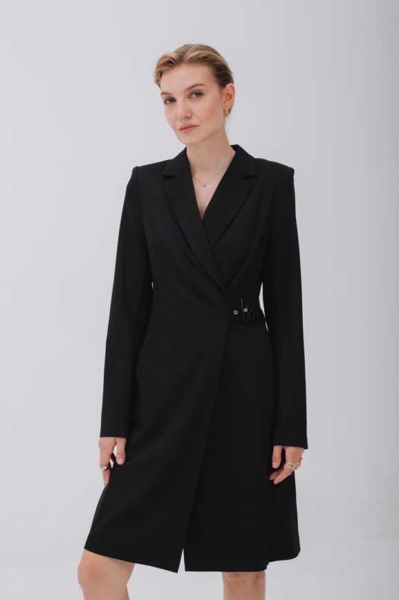 Платье А-силуэта в черном цвете фото 7