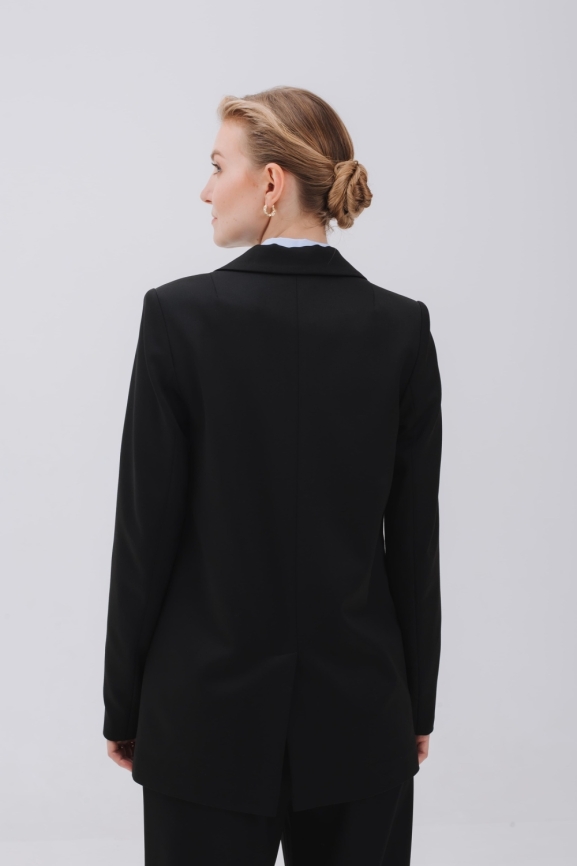 Жакет черный oversize фото 7