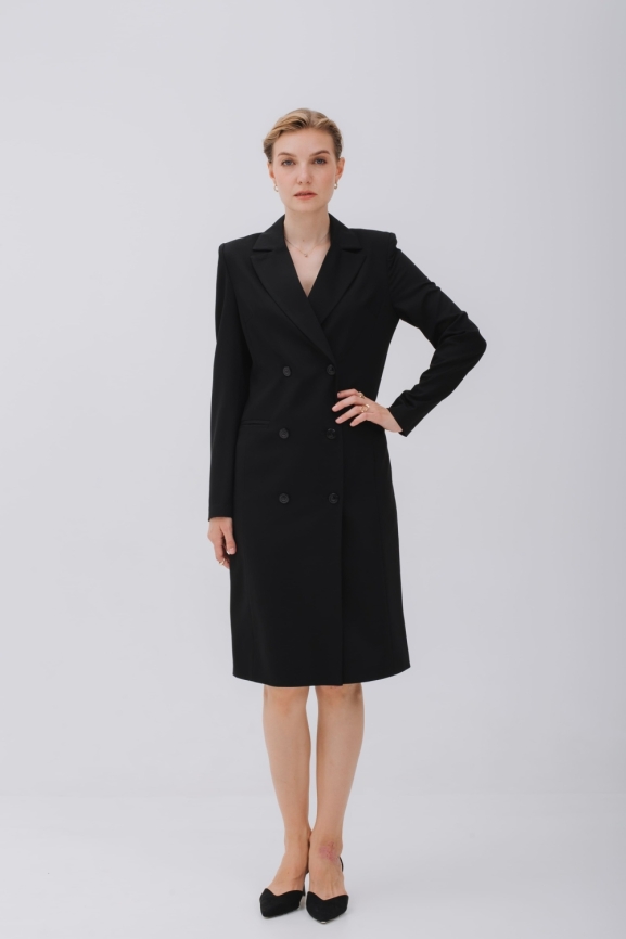 Платье-жакет в черном цвете фото 3