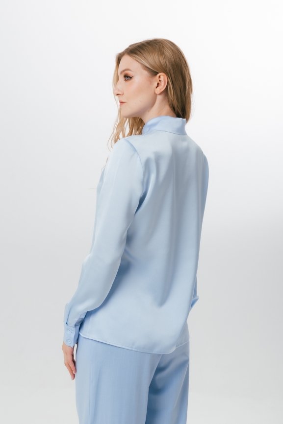 Блузка в голубом цвете фото 5