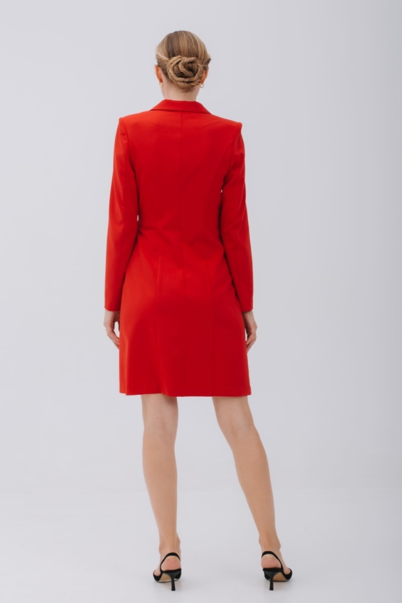 Платье А-силуэта в красном цвете фото 3
